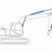 Large Excavator Cylinder