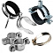 Clamps, fasteners
